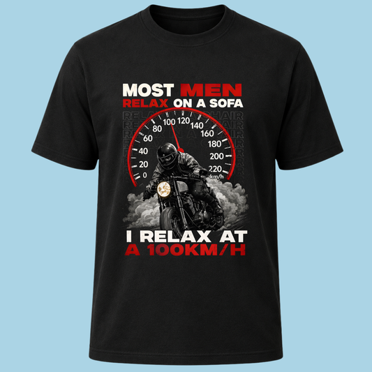 Relax at 100 KM/H - Biker Tshirt