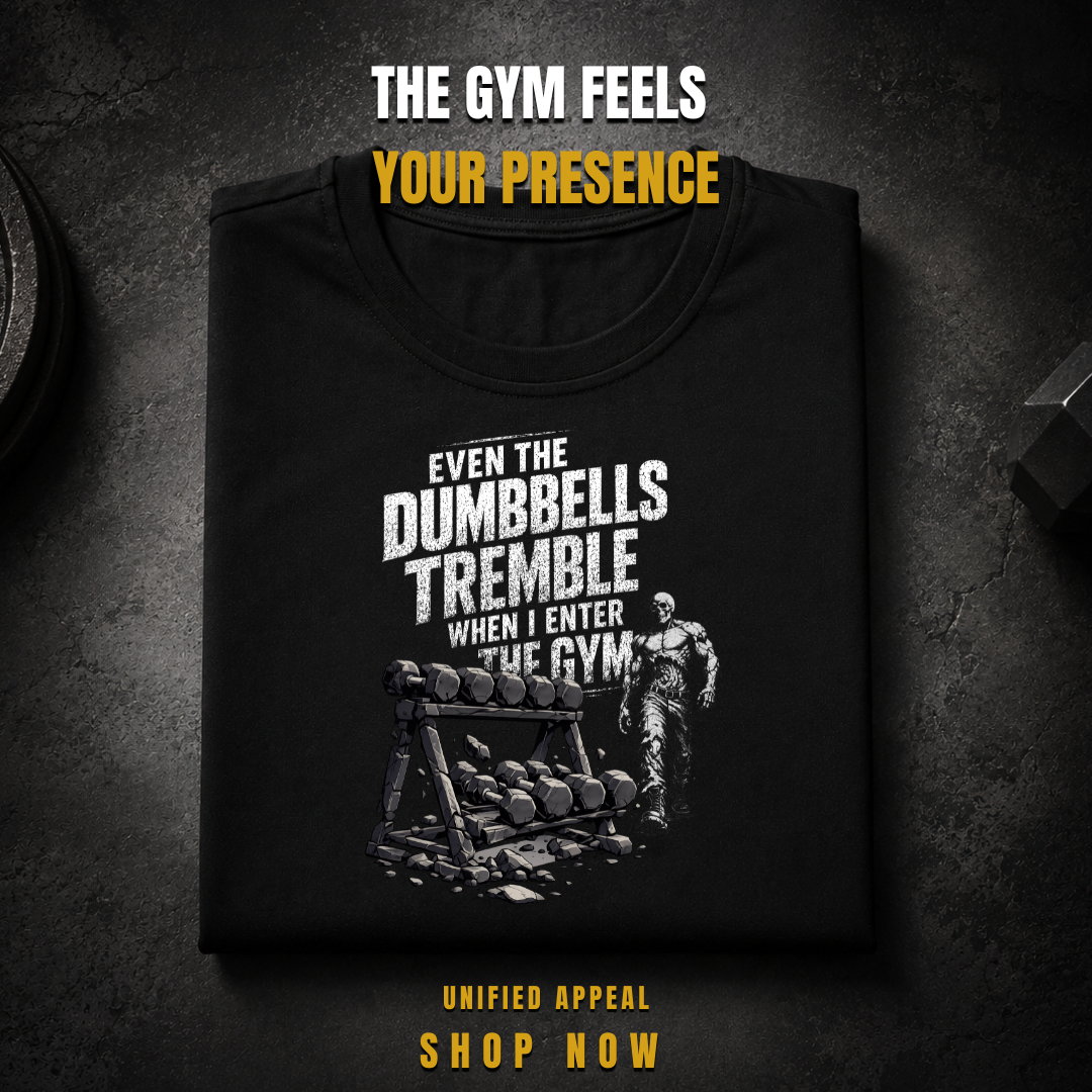 Even The Dumbbells Tremble Gym T-Shirt