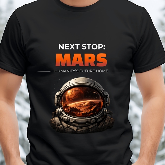 Next Stop: MARS Unisex Astronomy Tshirt