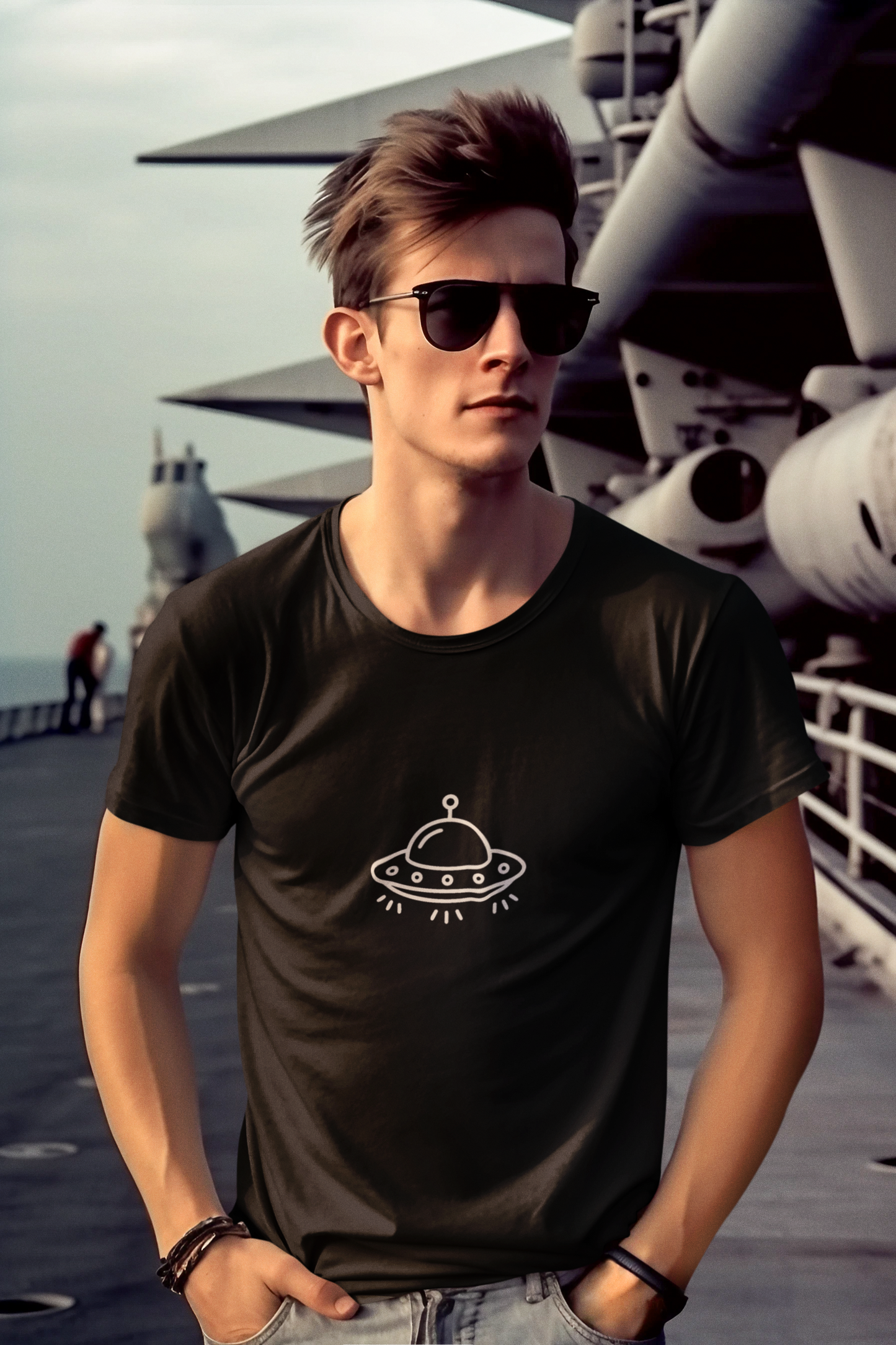 Space Typography - Unisex Astronomy T-Shirt