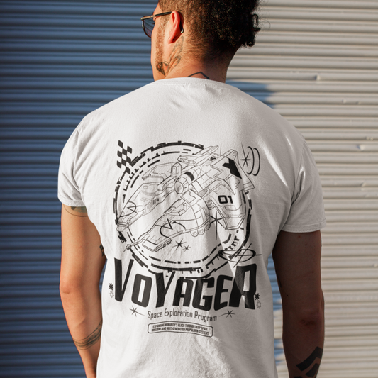 Voyager - White Unisex  Astronomy T-Shirt